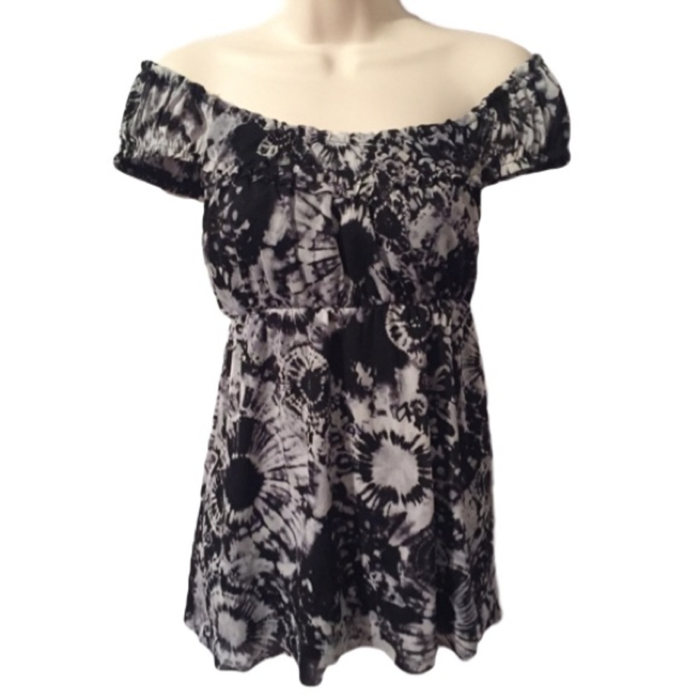 Off The Shoulder Tie Dye Top Medium